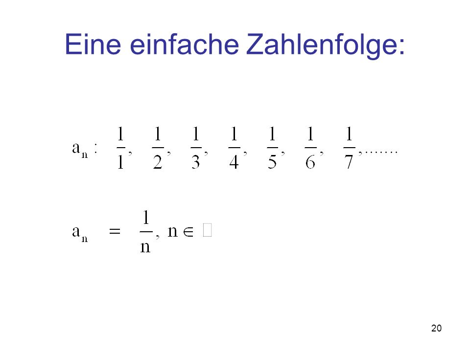 zahlenfolge zahlenfolge